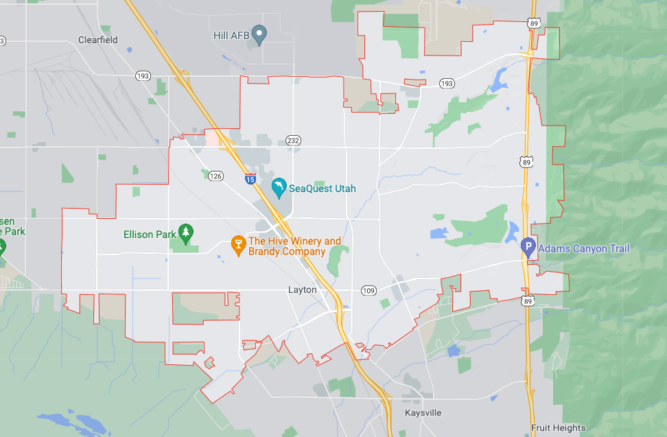 Roofing Contractor Near Layton Ut Elite Services Roofing   Layton Utah Map 