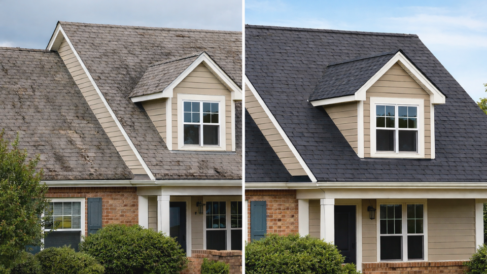 New roof replacement showing how a new roof increases home value