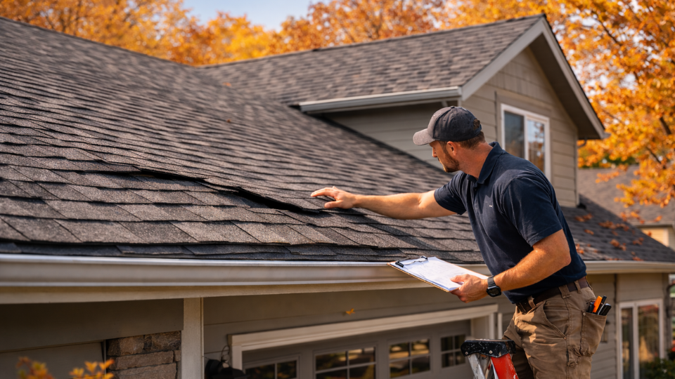 Roof inspection identifying roof collapse causes